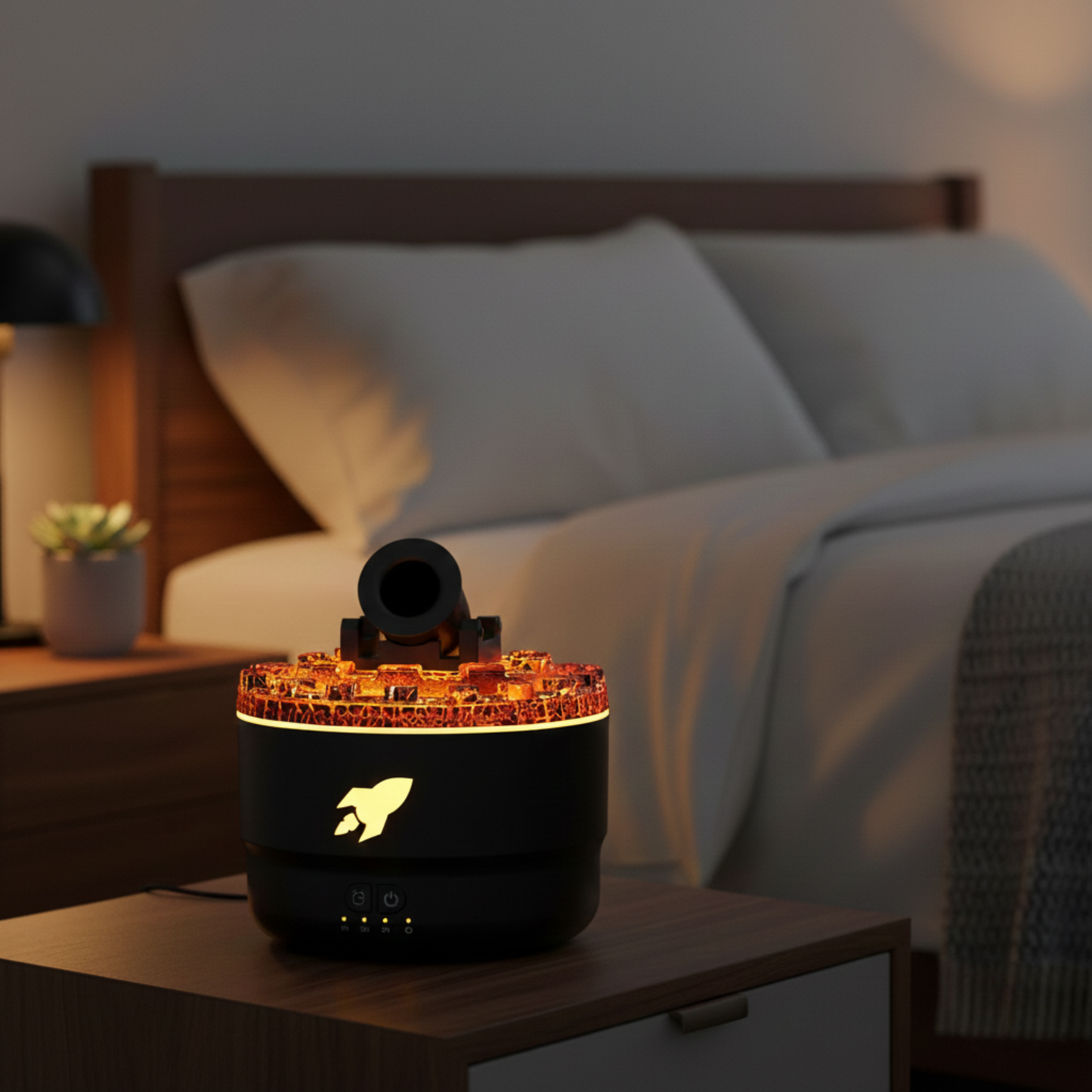 Humidificador Volcánico 3 en 1