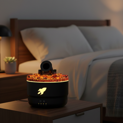 Humidificador Volcánico 3 en 1